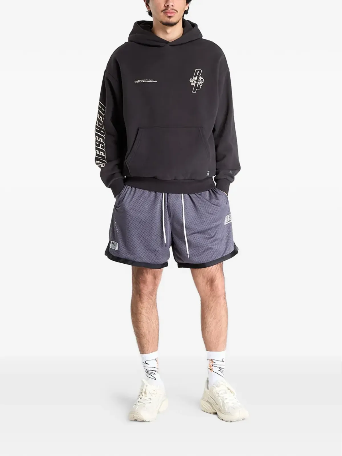PUMA x Represent ロングスリーブフーディー - ブラック - 画像2