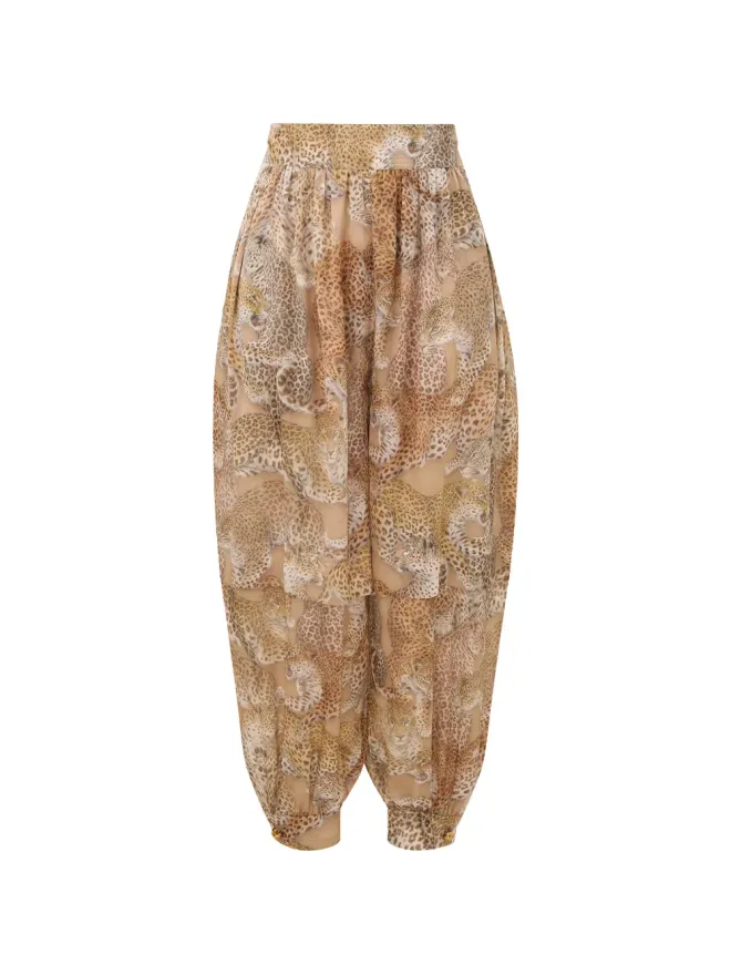 Zimmermann ZIMMERMANN レオパード柄シルクパンツの商品画像