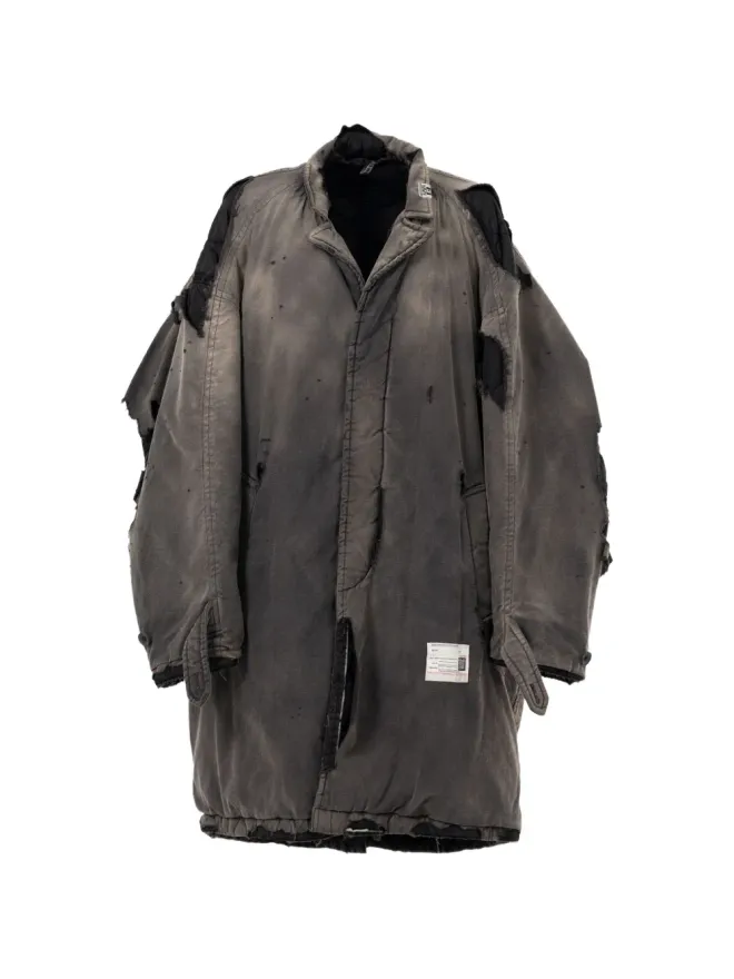 Maison MIHARA YASUHIRO Maison MIHARA YASUHIRO ディストレス加工のコート（ブラック）の商品画像