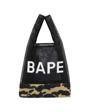 A BATHING APE® カモフラージュプリント メッシュパネルド トートバッグ - サムネイル1