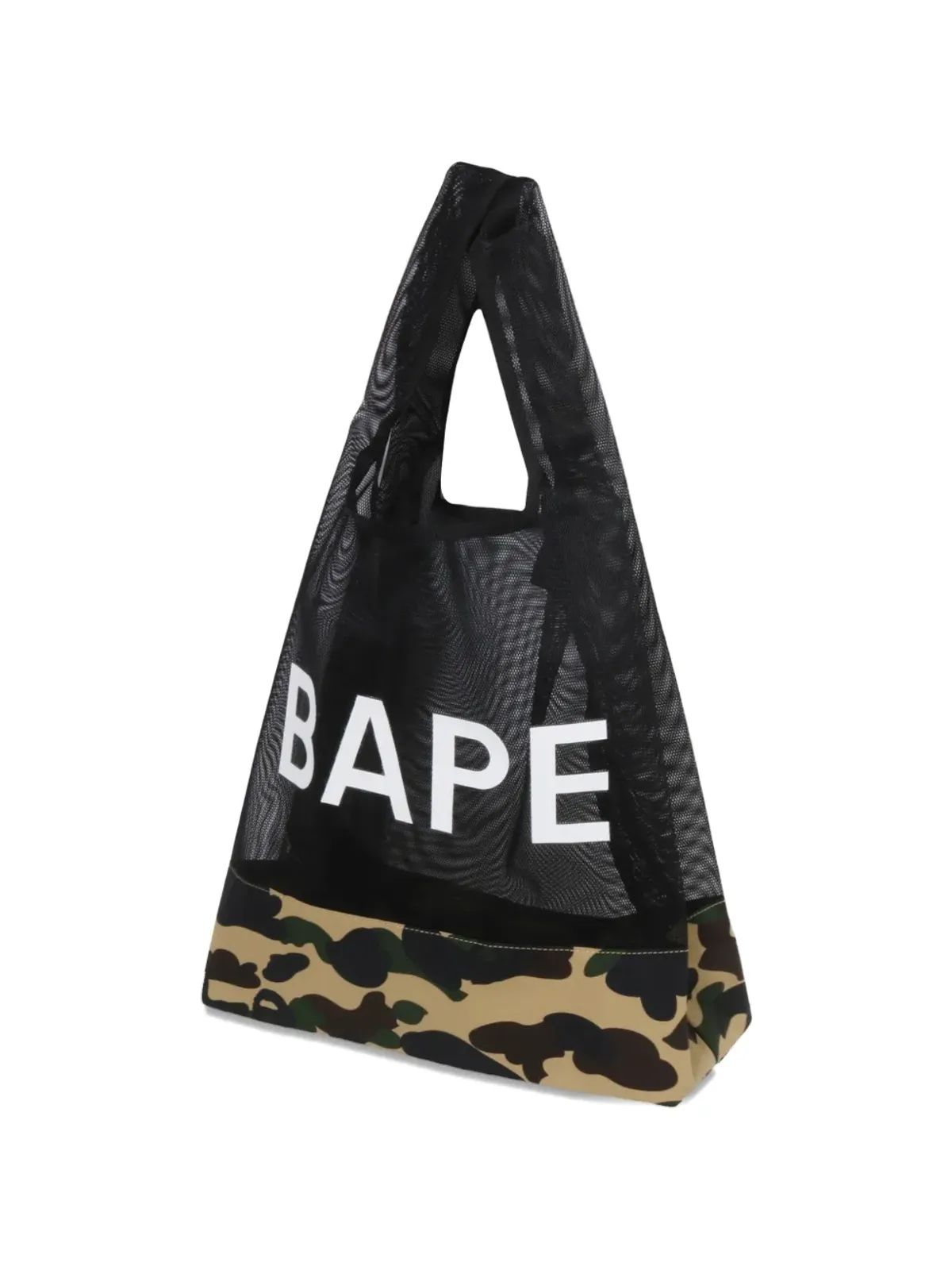 A BATHING APE® カモフラージュプリント メッシュパネルド トートバッグ - 画像2