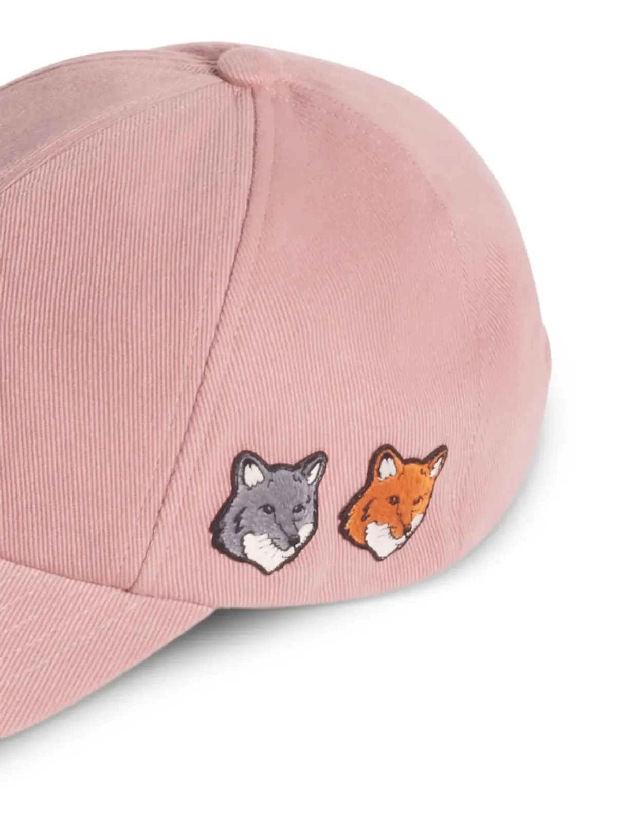 Maison Kitsuné パッチアップリケ ベースボールキャップ - ピンク - 画像4