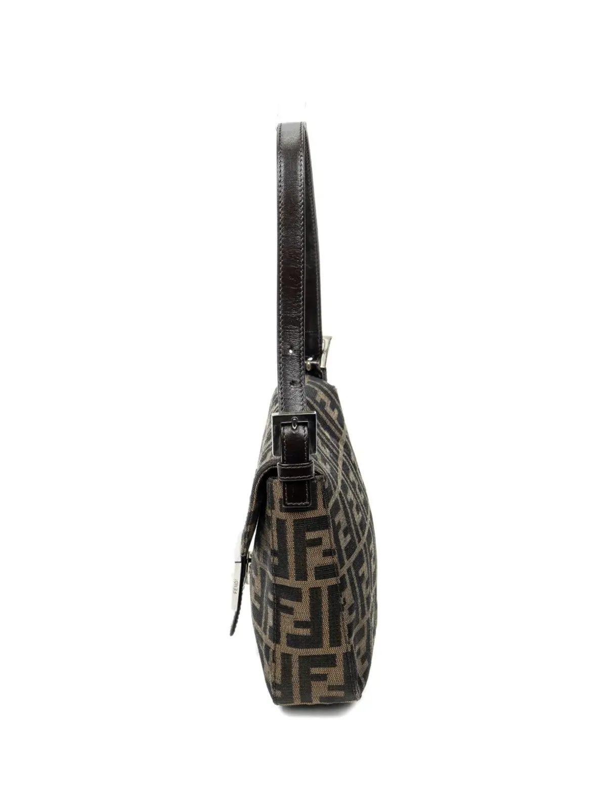 Fendi Pre-Owned ズカプリントショルダーバッグ ブラック - 画像5