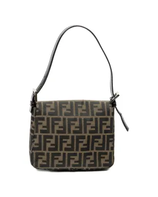 Fendi Pre-Owned ズカプリントショルダーバッグ ブラック - サムネイル2