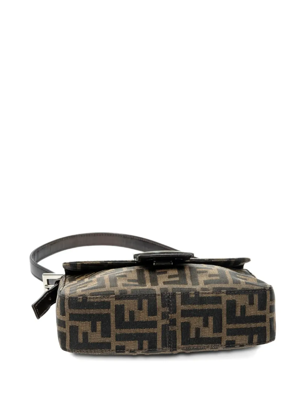Fendi Pre-Owned ズカプリントショルダーバッグ ブラック - 画像4