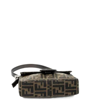 Fendi Pre-Owned ズカプリントショルダーバッグ ブラック - サムネイル4
