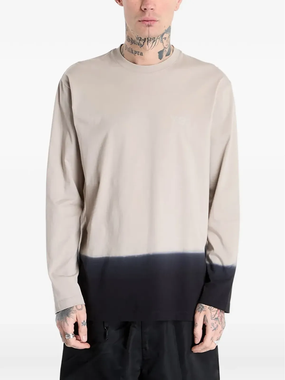 Y-3 ロングスリーブ コットンTシャツ - 画像3