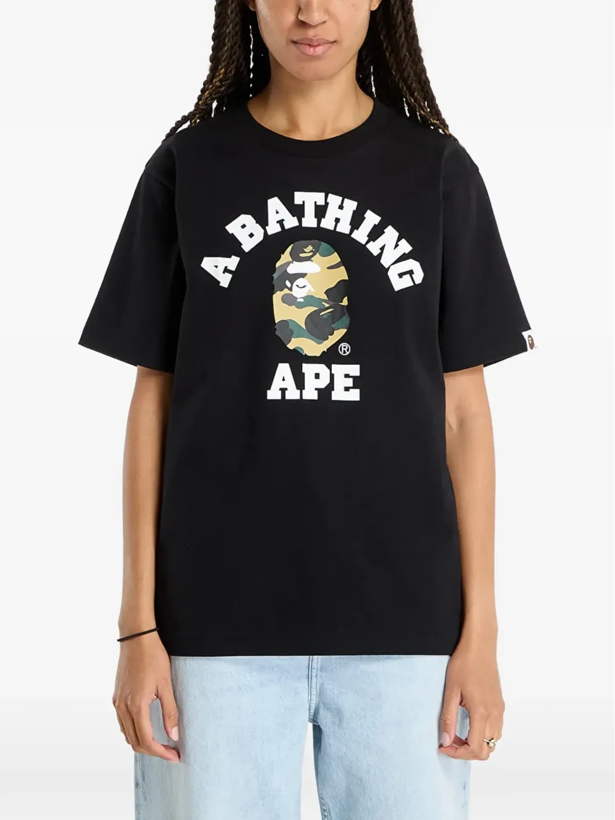 A BATHING APE® 1St Camo College Tee Tシャツ - ブラック - 画像5