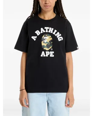 A BATHING APE® 1St Camo College Tee Tシャツ - ブラック - サムネイル5