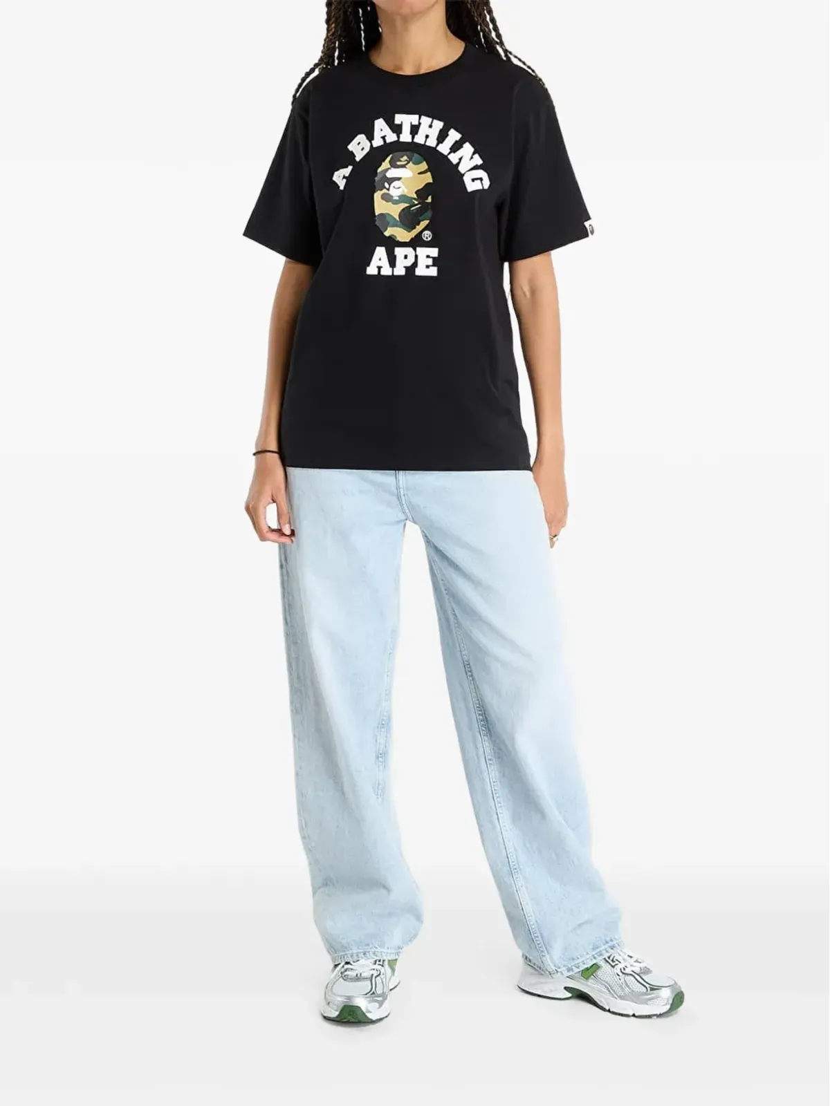 A BATHING APE® 1St Camo College Tee Tシャツ - ブラック - 画像2
