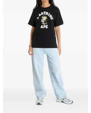 A BATHING APE® 1St Camo College Tee Tシャツ - ブラック - サムネイル2