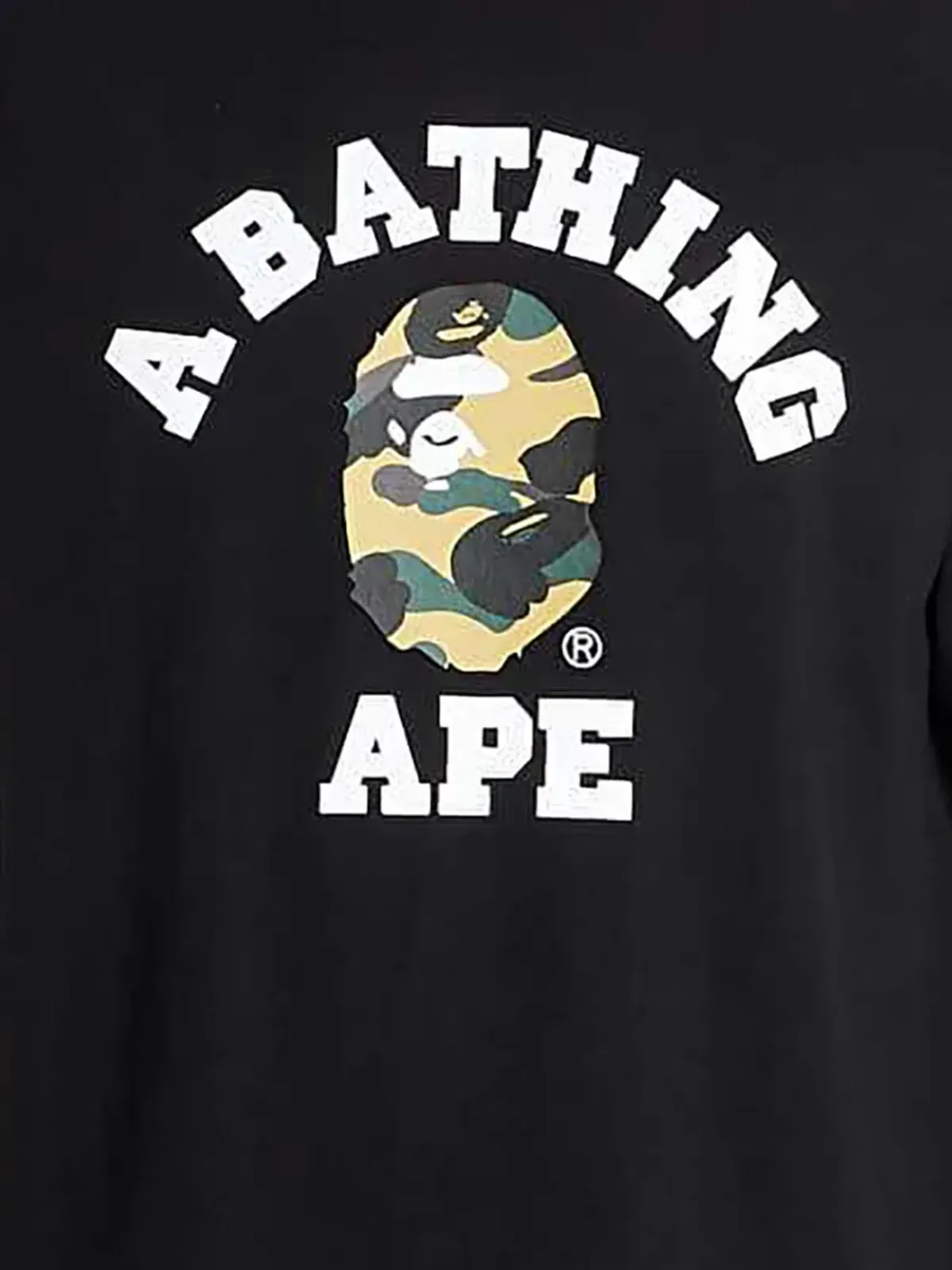 A BATHING APE® 1St Camo College Tee Tシャツ - ブラック - 画像4