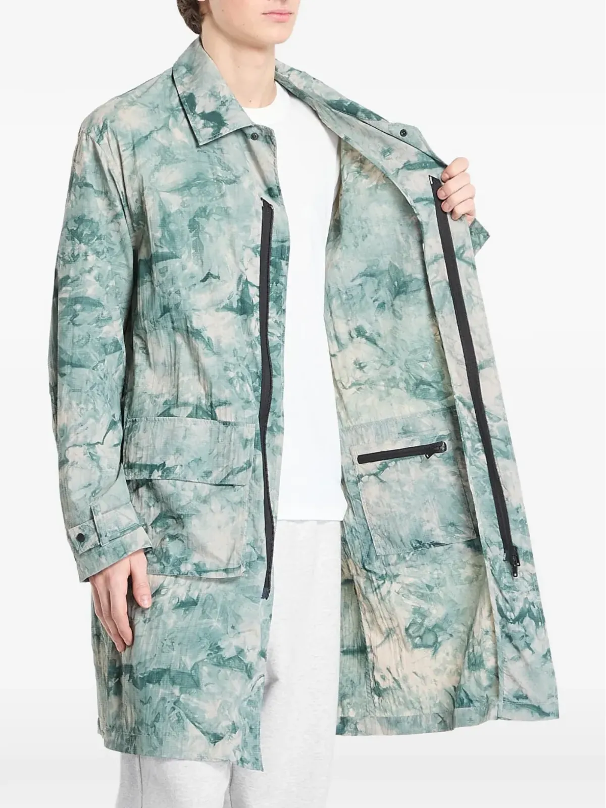 Y-3 AOPフード付きパーカー - 画像5