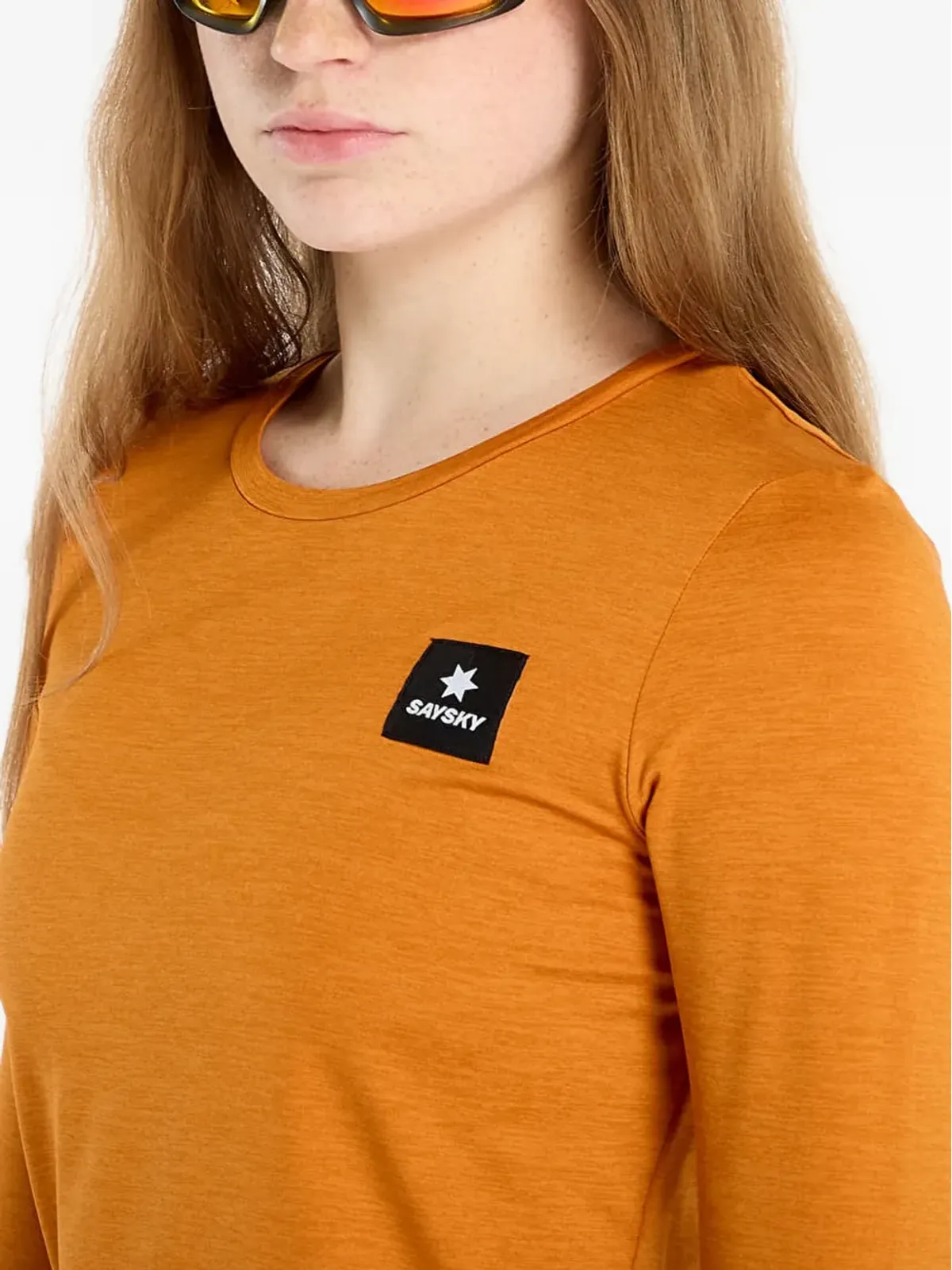 SAYSKY 反射ロゴ入りロングスリーブTシャツ - 画像3