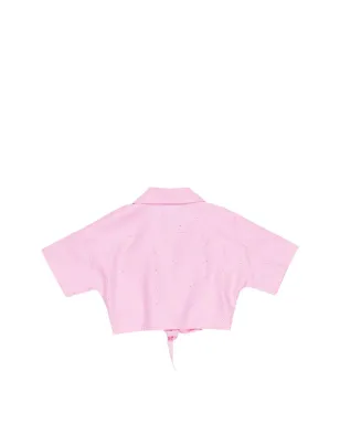 Miss Grant Kids 結び目トップス - Pink - サムネイル2