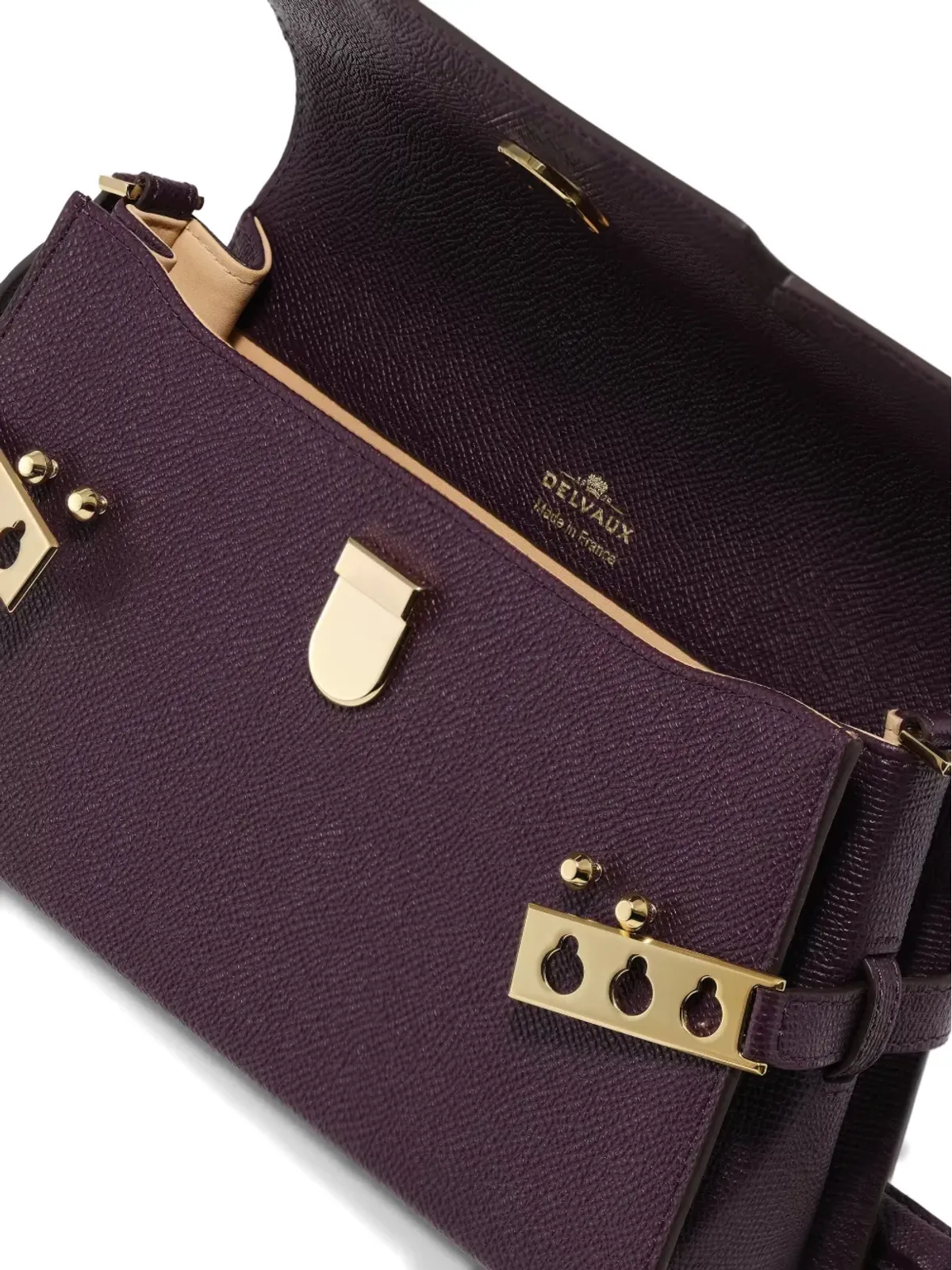 Delvaux ハードウェアディテールのショルダーバッグ - 画像5