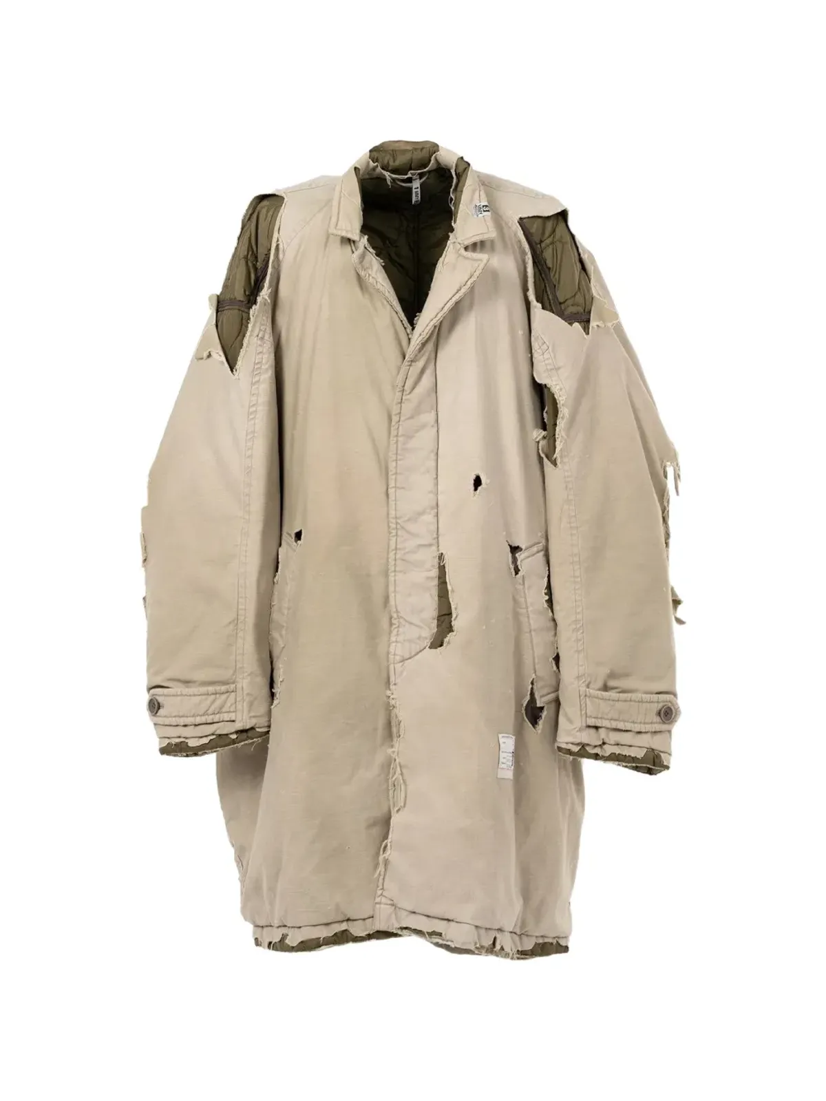Maison MIHARA YASUHIRO ディストレスド バルマカーンコート - 画像1