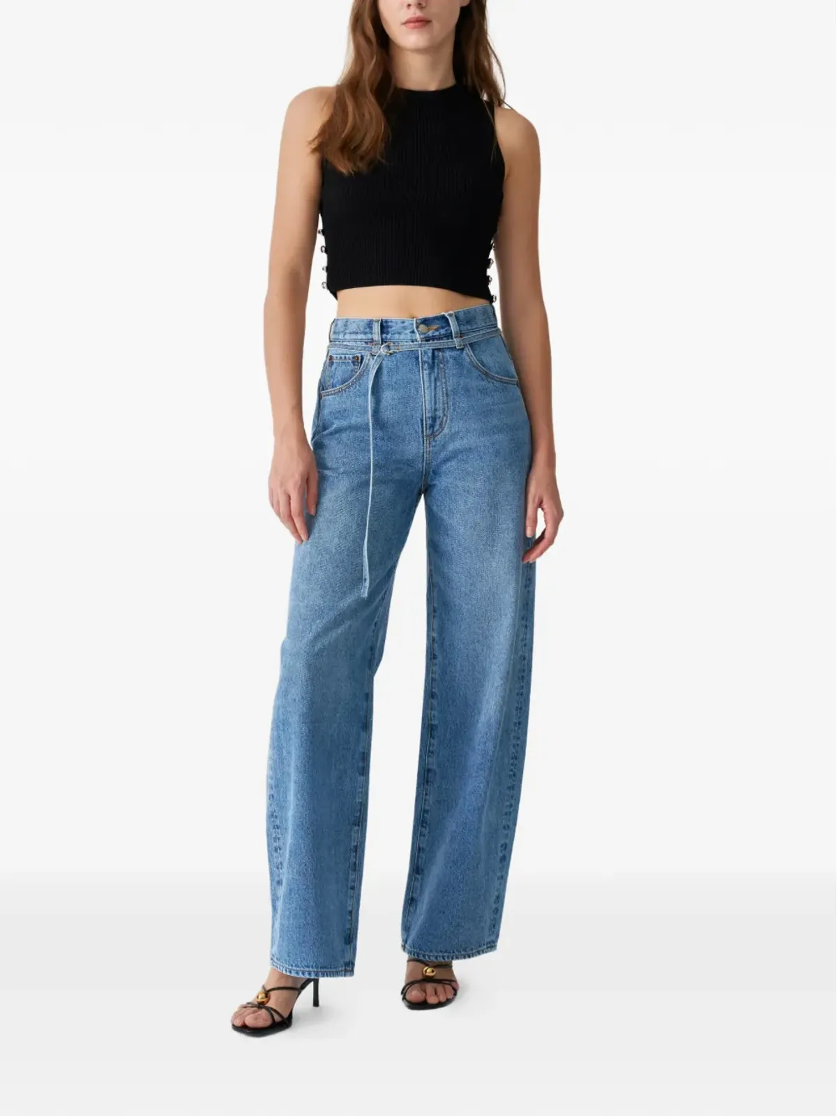 Hey Joanie Twilight belted wide jeans - 画像2