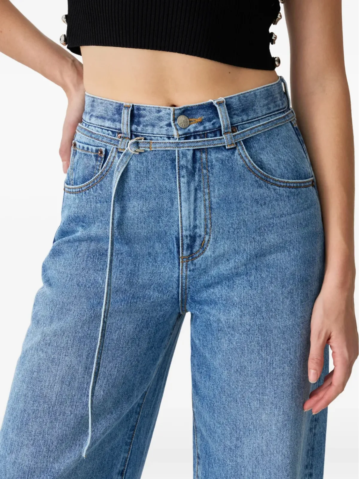 Hey Joanie Twilight belted wide jeans - 画像4