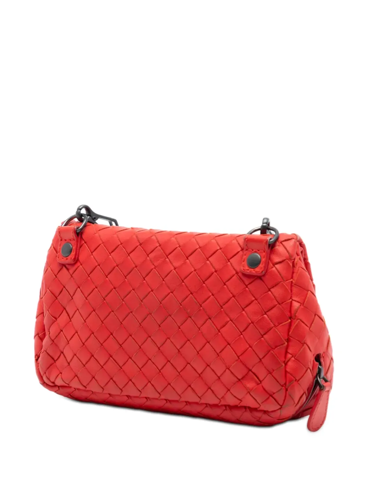 Bottega Veneta Pre-Owned イントレチャート チェーンフラップ クロスボディバッグ - 画像3