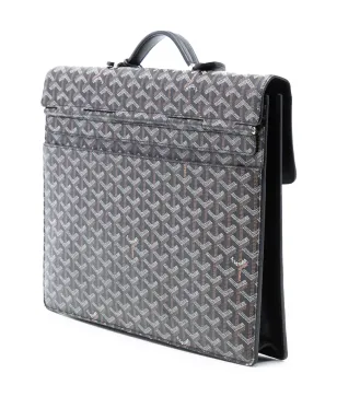Goyard ビンテージ 2012年製 Goyardine Serviette Chypre ビジネスバッグ ブラック - サムネイル3