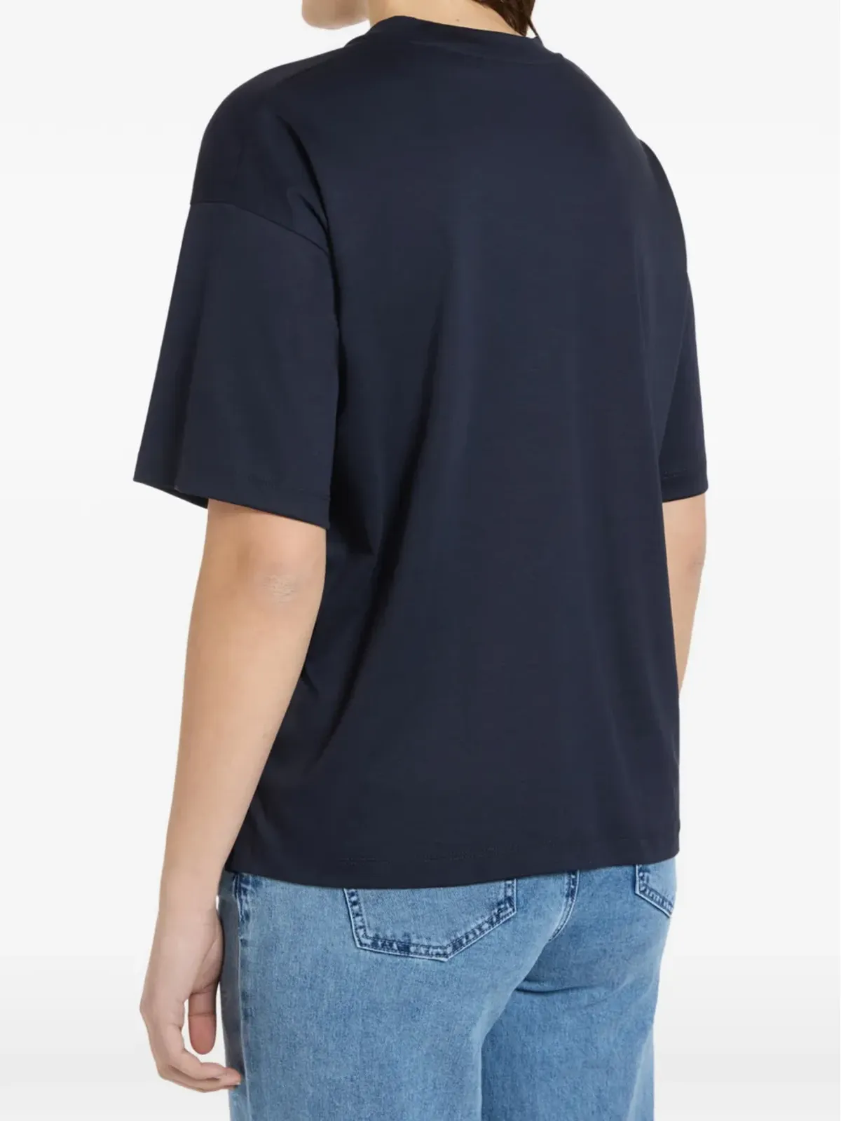 ELENA MIRO` アップリケ付きショートスリーブTシャツ - ブルー - 画像3