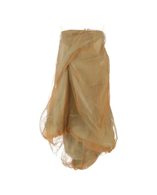 Rick Owens Vintage ギャザー入りストラップレス ミディドレス - サムネイル1