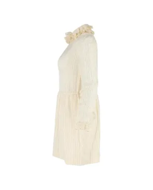 Saint Laurent Pre-Owned ラメストライプのミニドレス - サムネイル3
