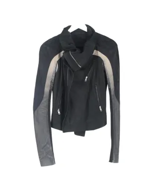 Rick Owens Vintage エリエル クロップド レザー バイカージャケット - サムネイル1