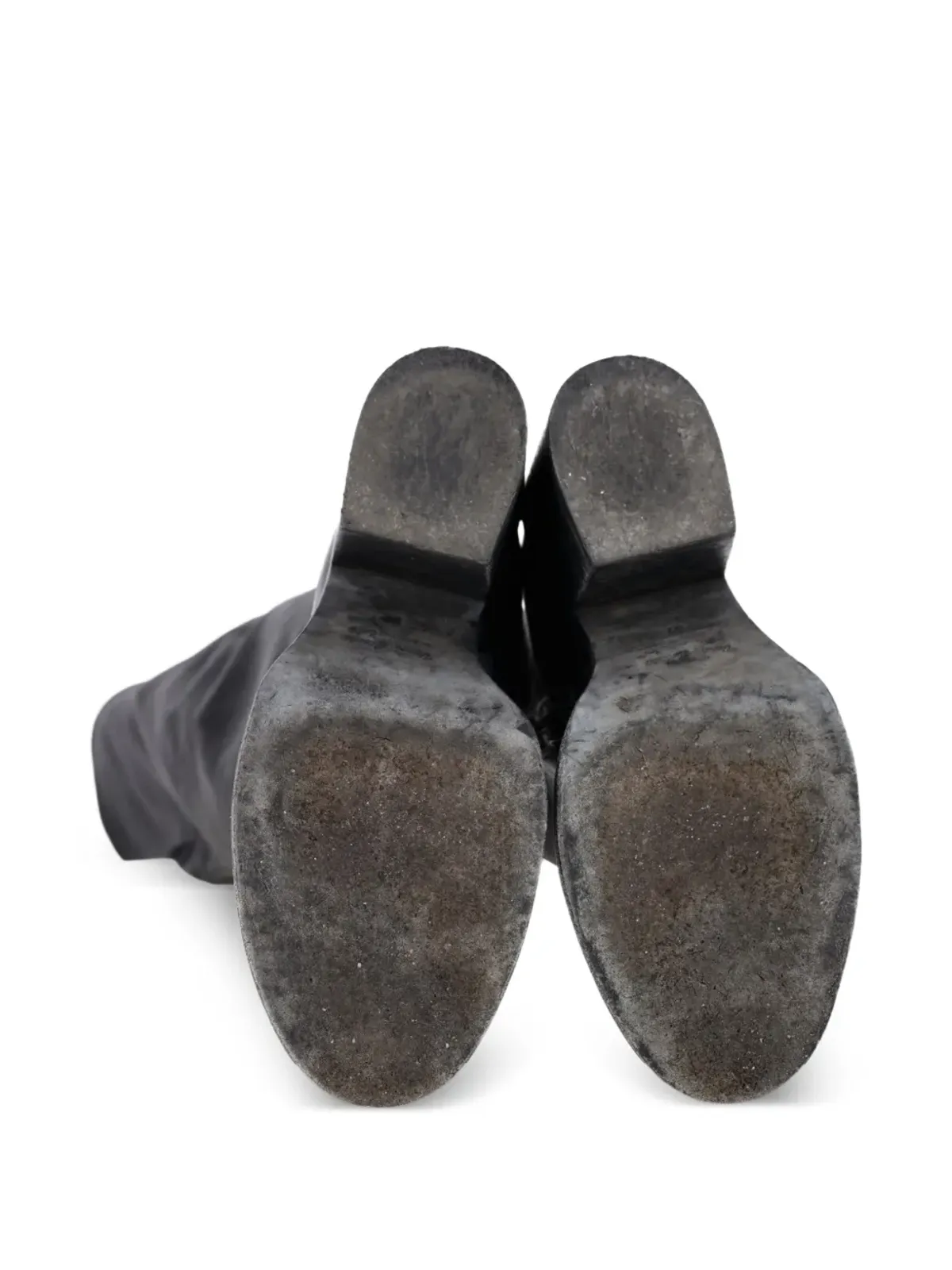 Ann Demeulemeester Vintage ブロックヒール オーバーザニー ブーツ - 画像5