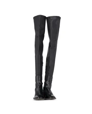 Ann Demeulemeester Vintage ブロックヒール オーバーザニー ブーツ - サムネイル3