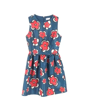 Red Valentino Vintage 花柄プリントミニドレス - ブルー - サムネイル1