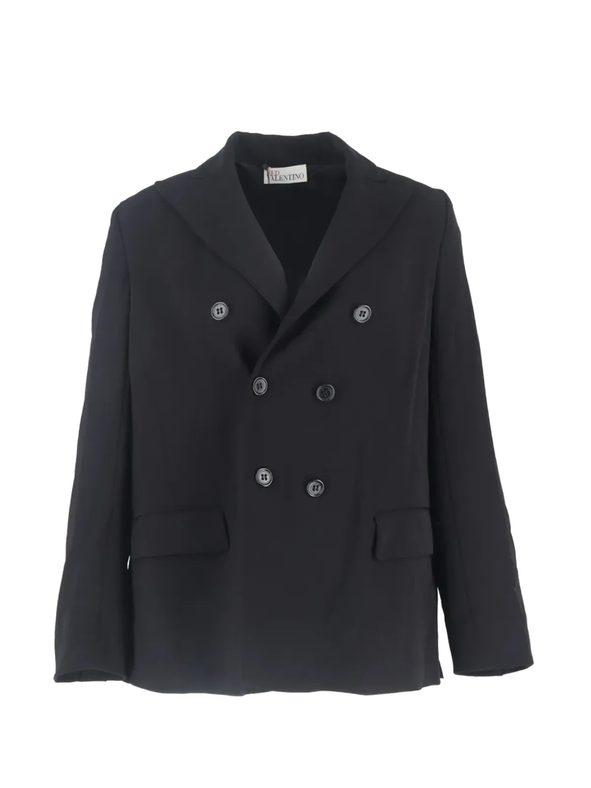 Red Valentino Vintage ダブルブレスト プリーツ ブレザー - 画像1
