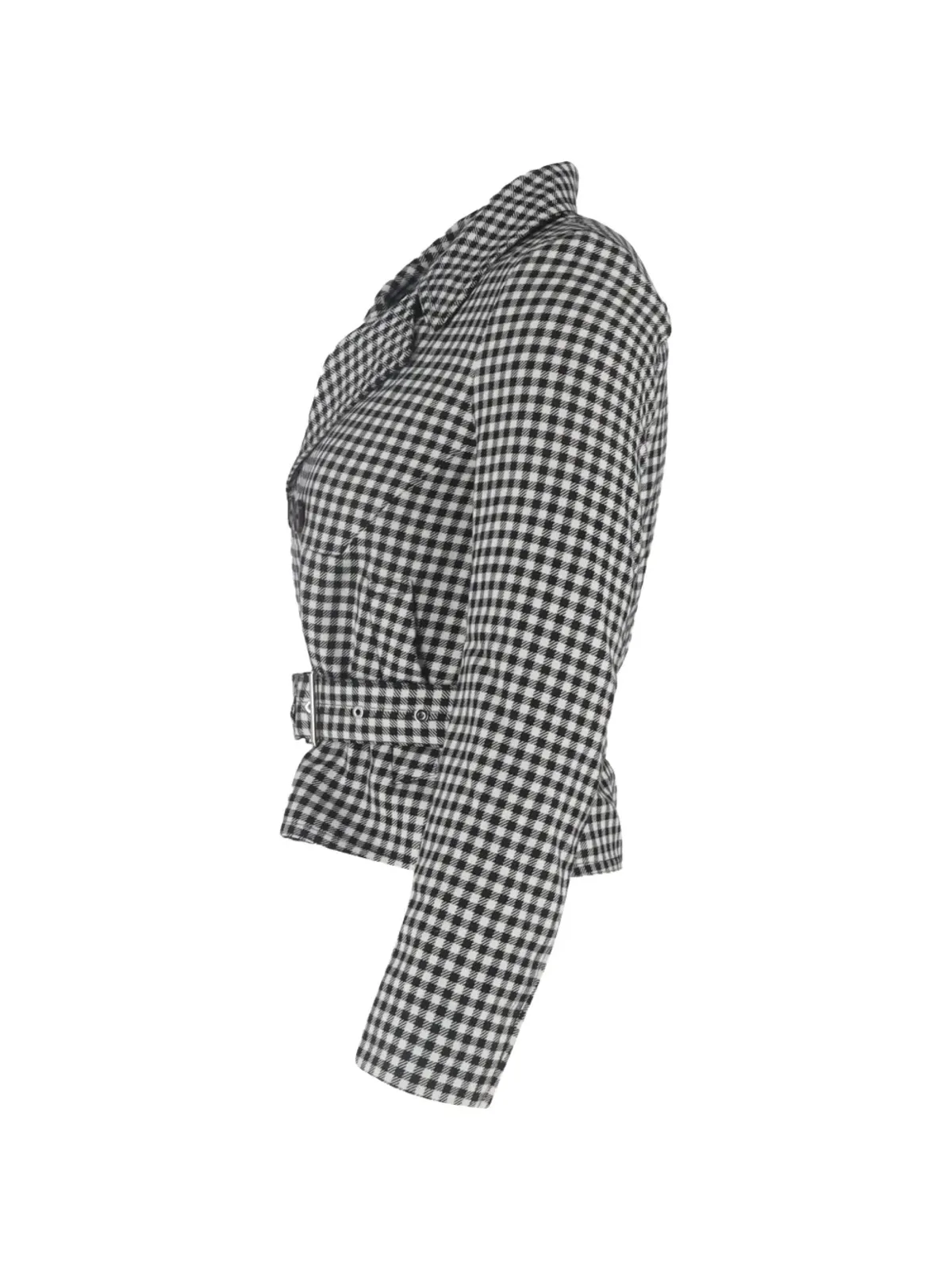 MCQ ギンガムチェック ベルト付きブレザー - 画像3