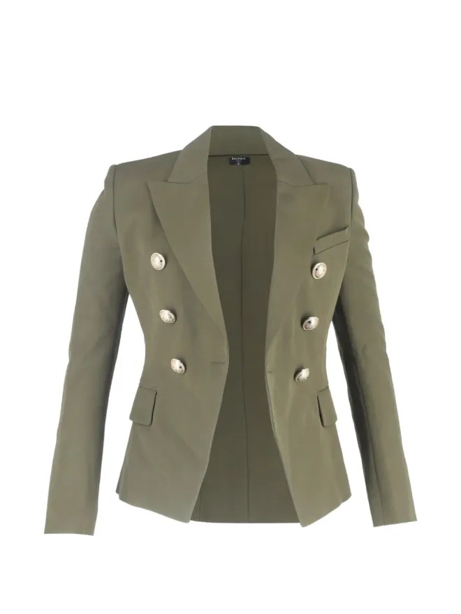Balmain Pre-Owned Balmain Pre-Owned ピークドラペルブレザーの商品画像