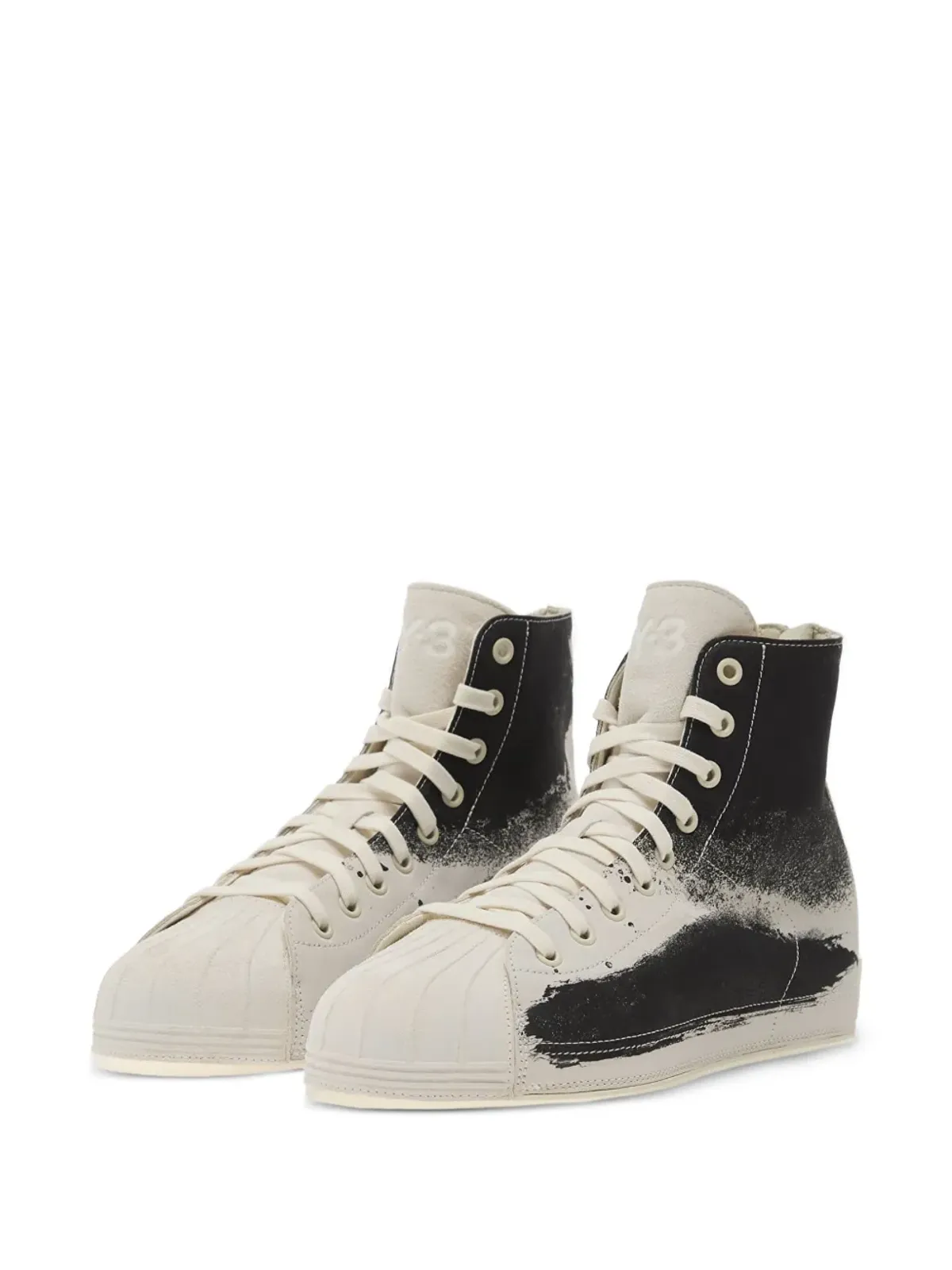 Y-3 スプラッシュプリント ハイトップスニーカー - 画像2