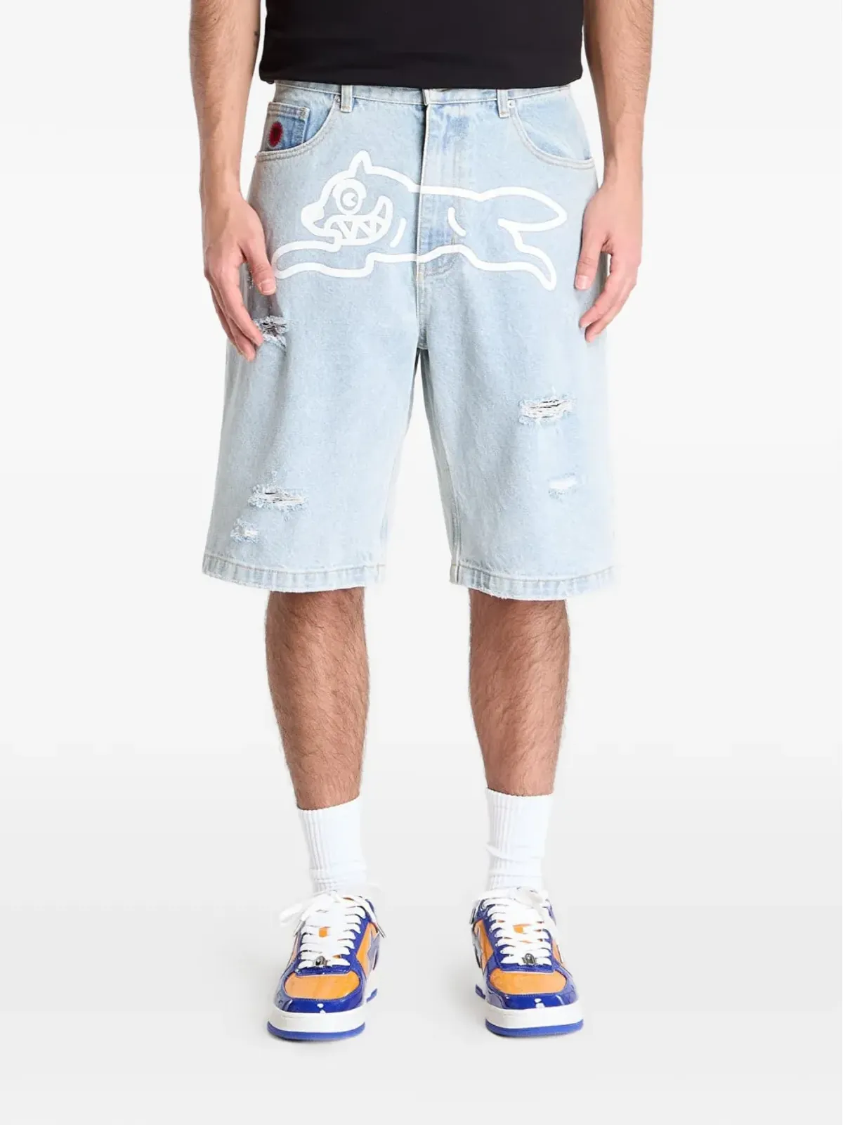 Billionaire Boys Club - Ice Cream ランニングドッグ デニムショーツ - 画像1