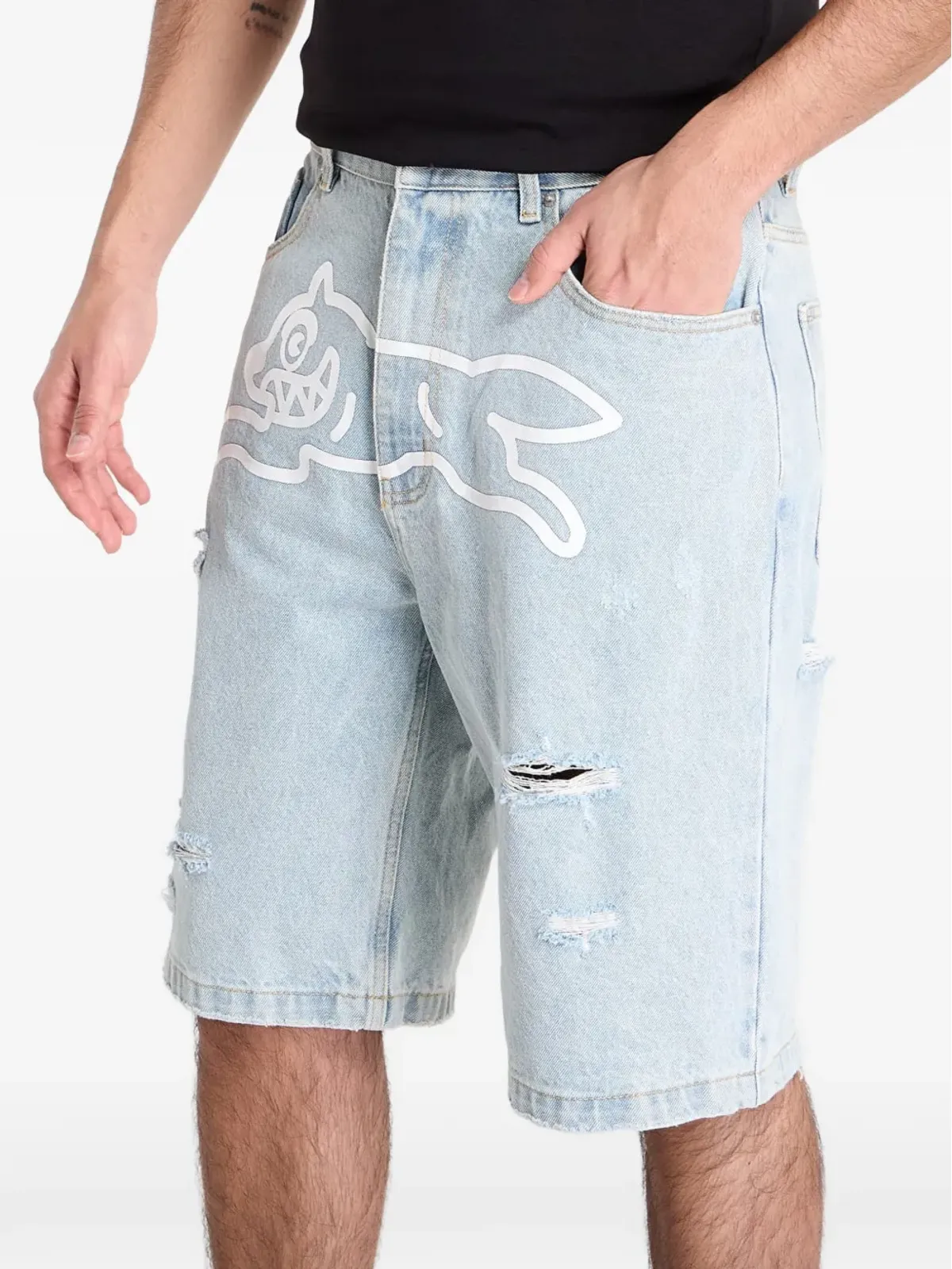 Billionaire Boys Club - Ice Cream ランニングドッグ デニムショーツ - 画像5