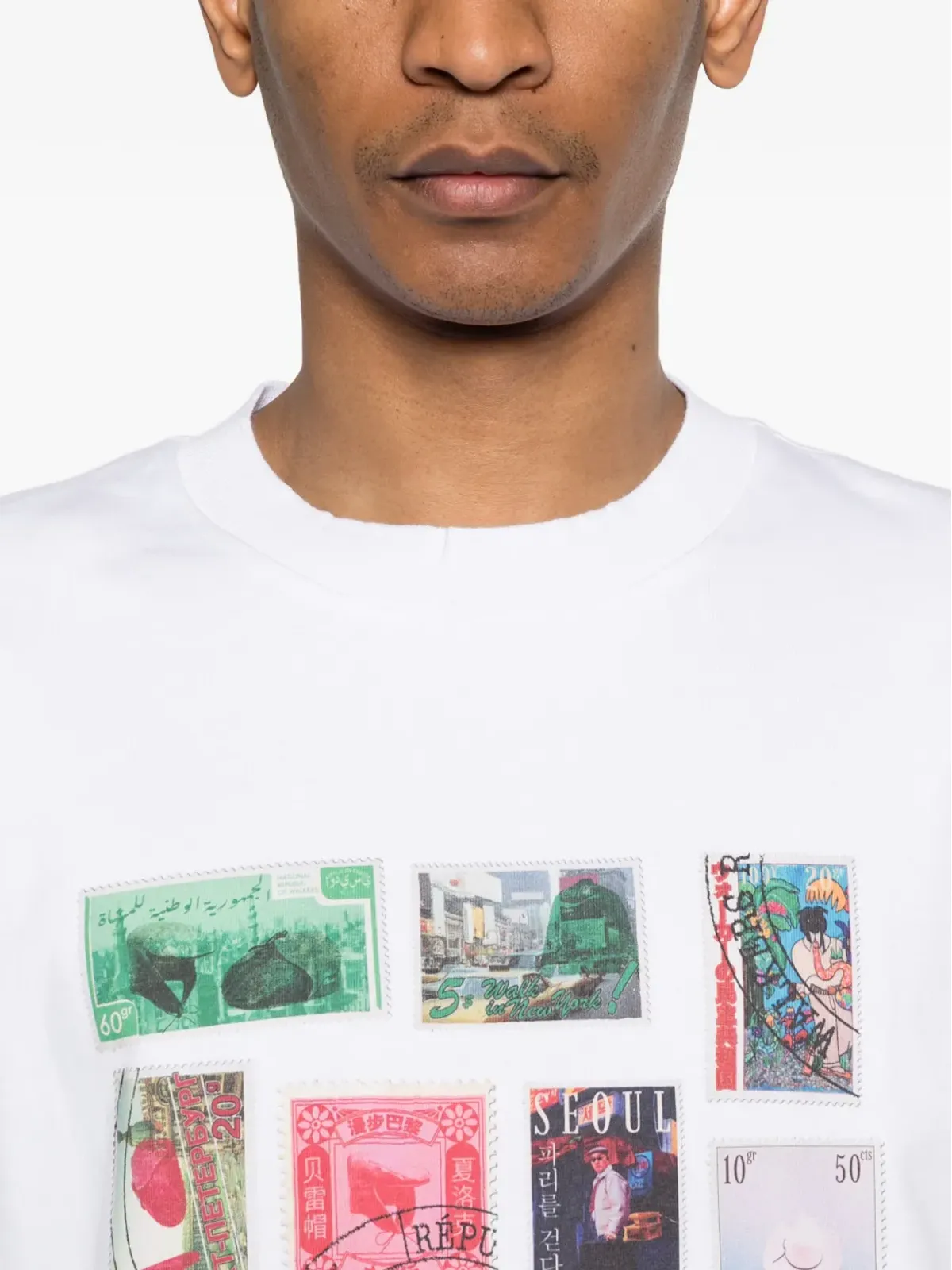 WALK IN PARIS スタンプコラージュTシャツ - 画像5