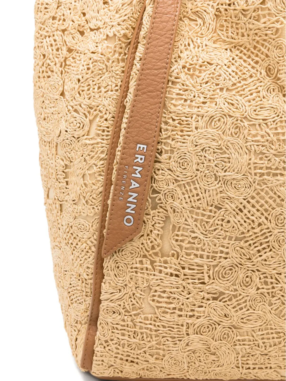ERMANNO FIRENZE フローラルアップリケ トートバッグ - 画像4