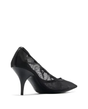 Miu Miu ruched-detail mesh pumps - サムネイル3