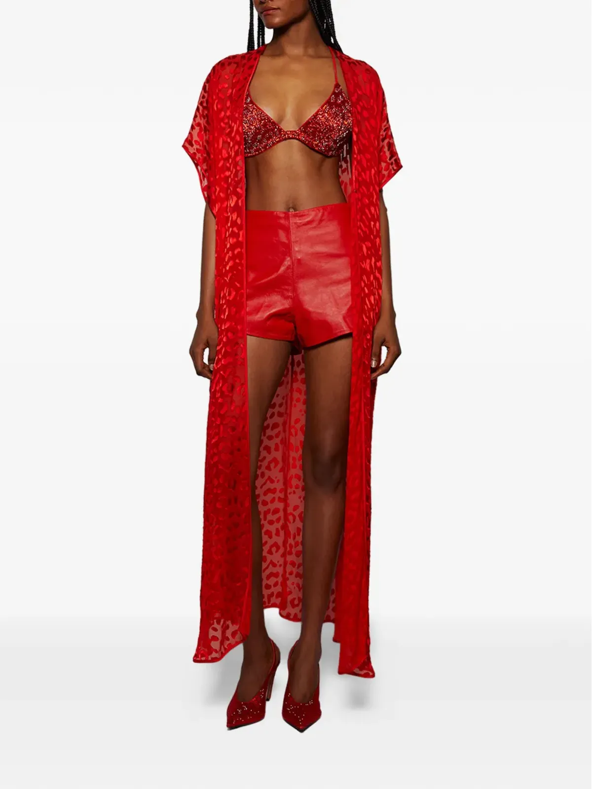 GRACE FAENA レザーショーツ - 画像2
