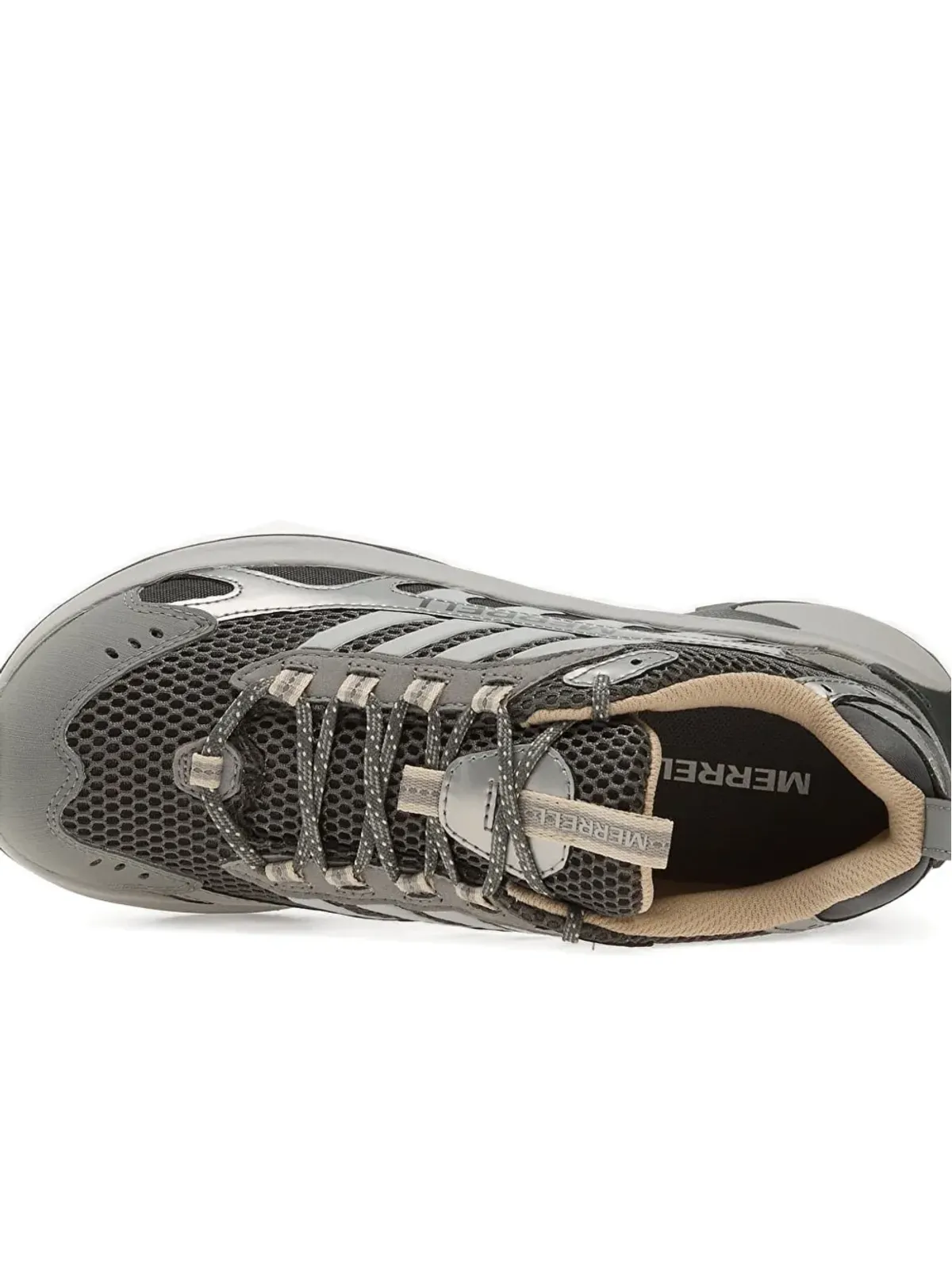 Merrell ストライプパネルドスニーカー グレー - 画像4