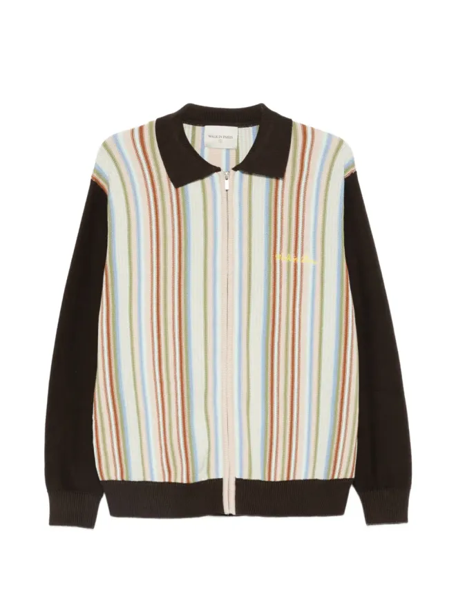 WALK IN PARIS WALK IN PARIS ピンストライプジップアップカーディガンの商品画像