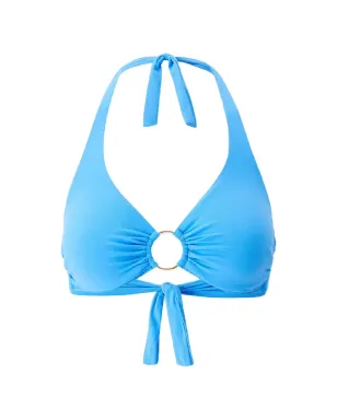 Melissa Odabash ブリュッセル リングタイ ビキニトップ ブルー - サムネイル1