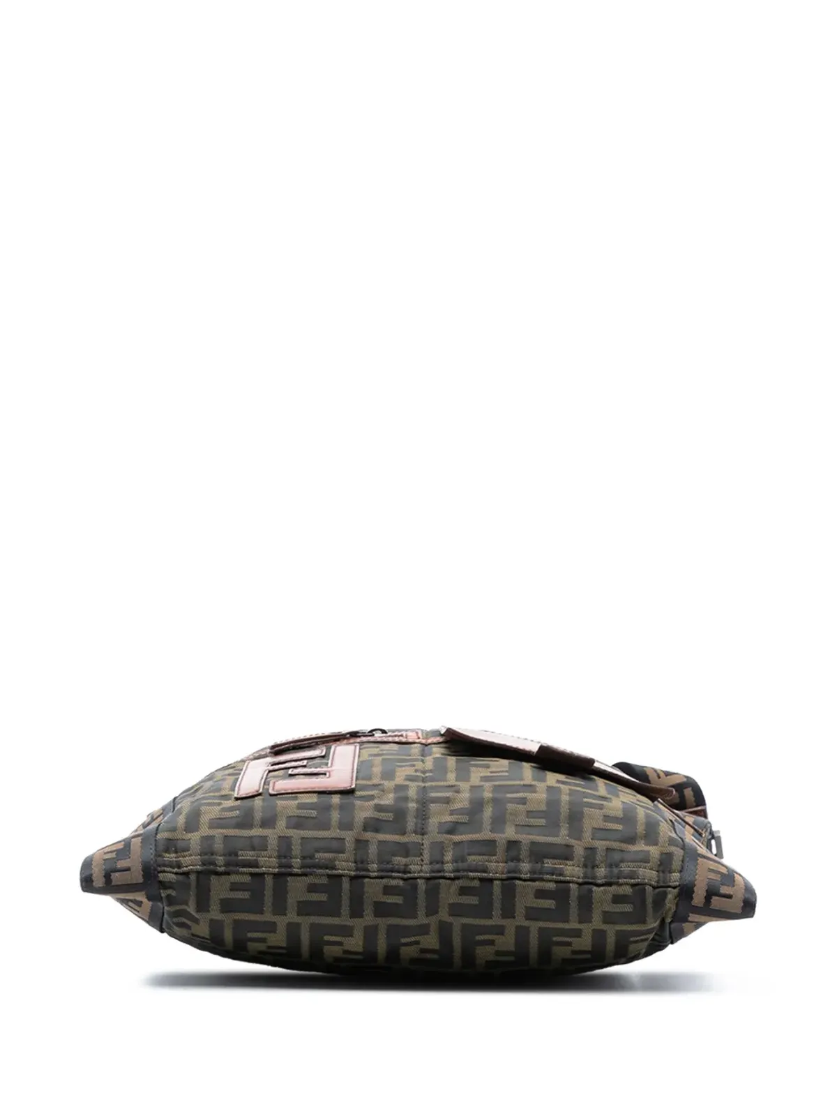 Fendi Pre-Owned Zucca Canvas FF Flat Messenger Bag クロスボディバッグ - ブラウン - 画像4