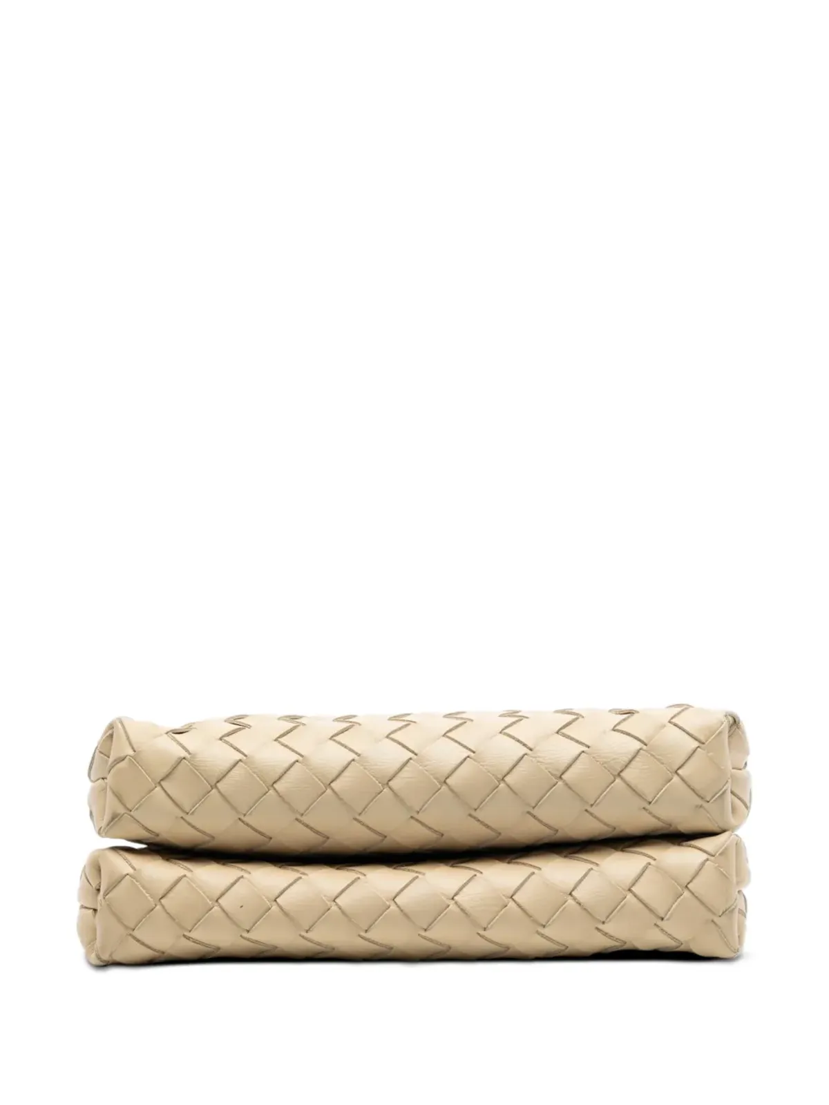 Bottega Veneta Vintage ナッパレザー イントレチャート ダブルジップ クロスボディバッグ - 画像4