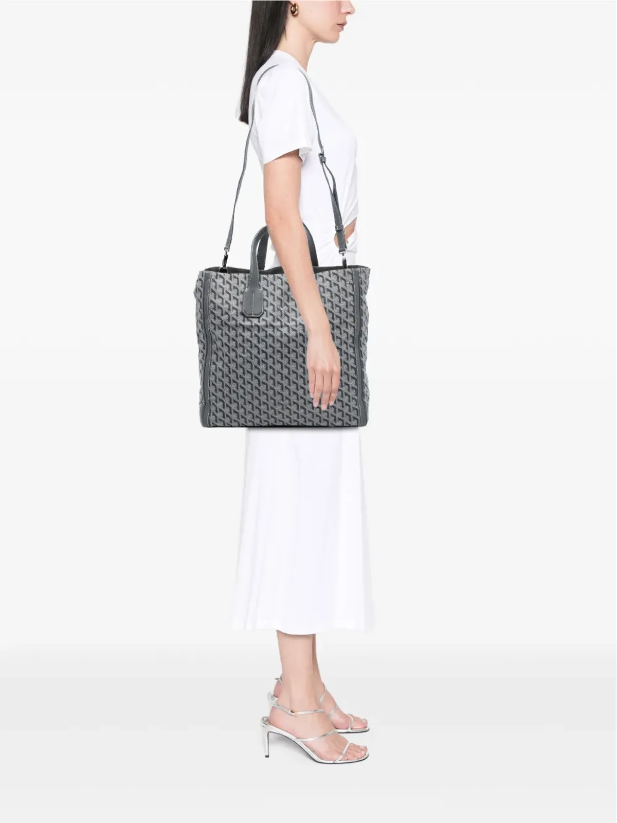 Goyard Pre-Owned 2014 Goyardine Voltaire satchel - Grey - 画像2