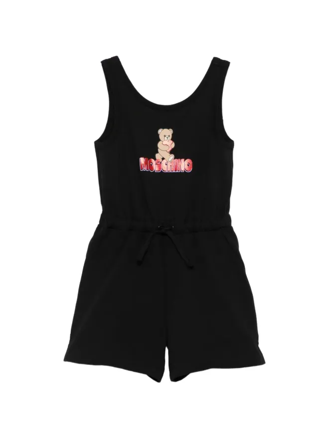 Moschino Kids Moschino Kids ロゴプリントプレイスーツの商品画像