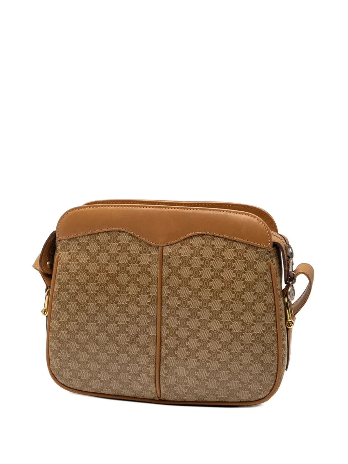 Celine Pre-Owned 20世紀マカダム コーテッドキャンバス クロスボディバッグ - 画像3